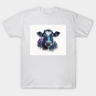 Cow Watercolour Painting T-Shirt